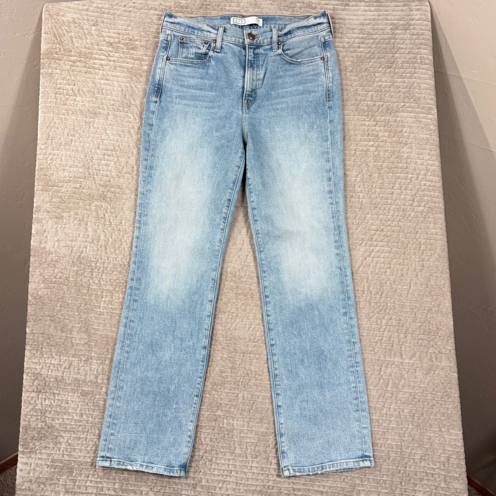 AYR The Sugar‎ Straight Leg Jeans Light Wash Blue High Rise Denim W31 10171